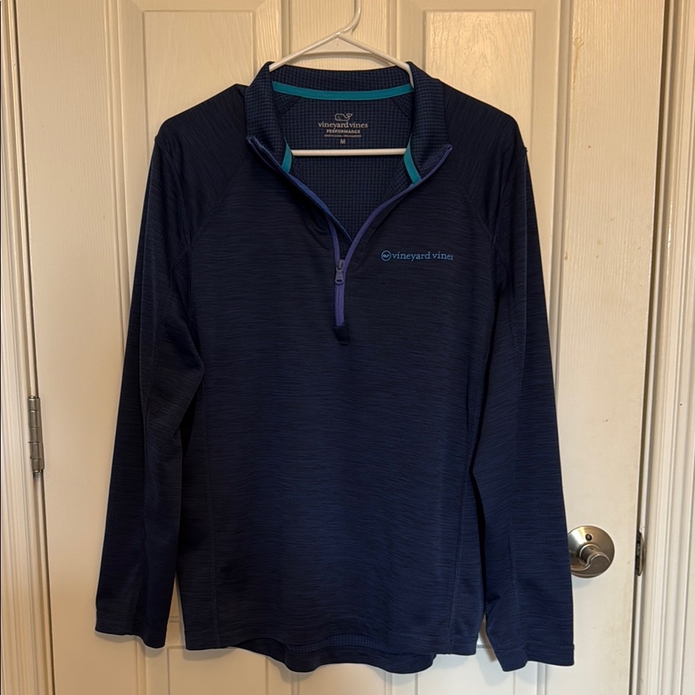 Vineyard Vines Dark Blue Quarter-Zip Pullover